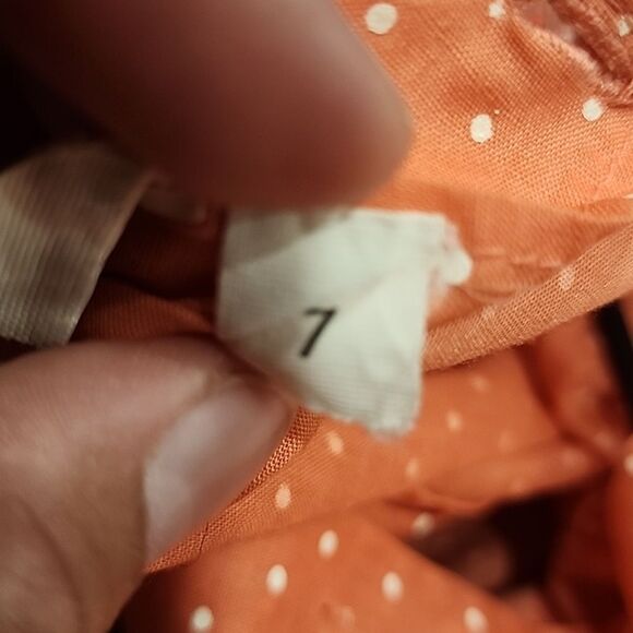 Lilo California Vintage Layla Peach And White Polkadot Dress - Picture 12 of 14